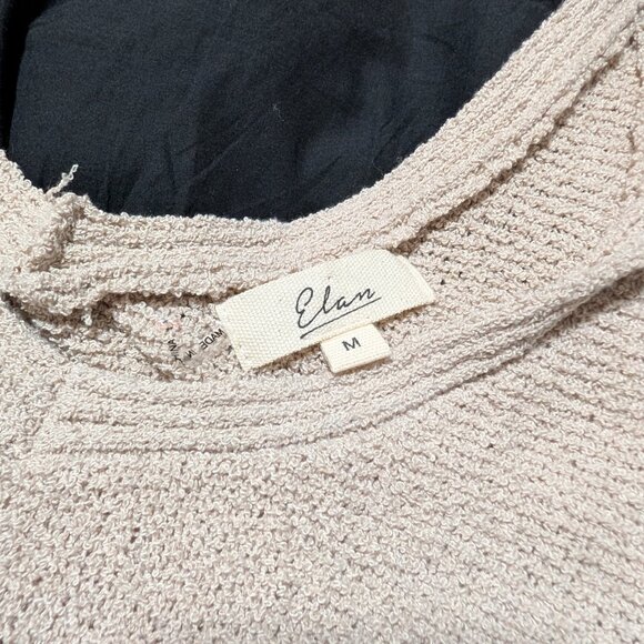 Elan Women's Two Tone‎ Beige Knit Top Black Skirt Sleeveless Dress Size Medium - Picture 6 of 7